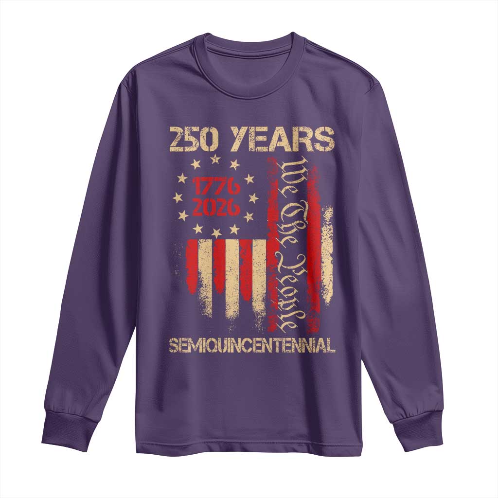250 Years Semiquincentennial Long Sleeve Shirt 250th America Anniversary Independence Day