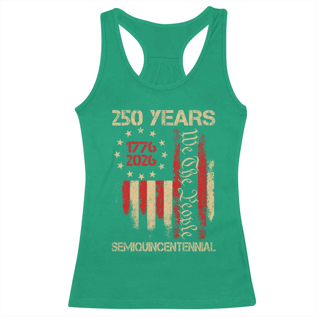 250 Years Semiquincentennial Racerback Tank Top 250th America Anniversary Independence Day