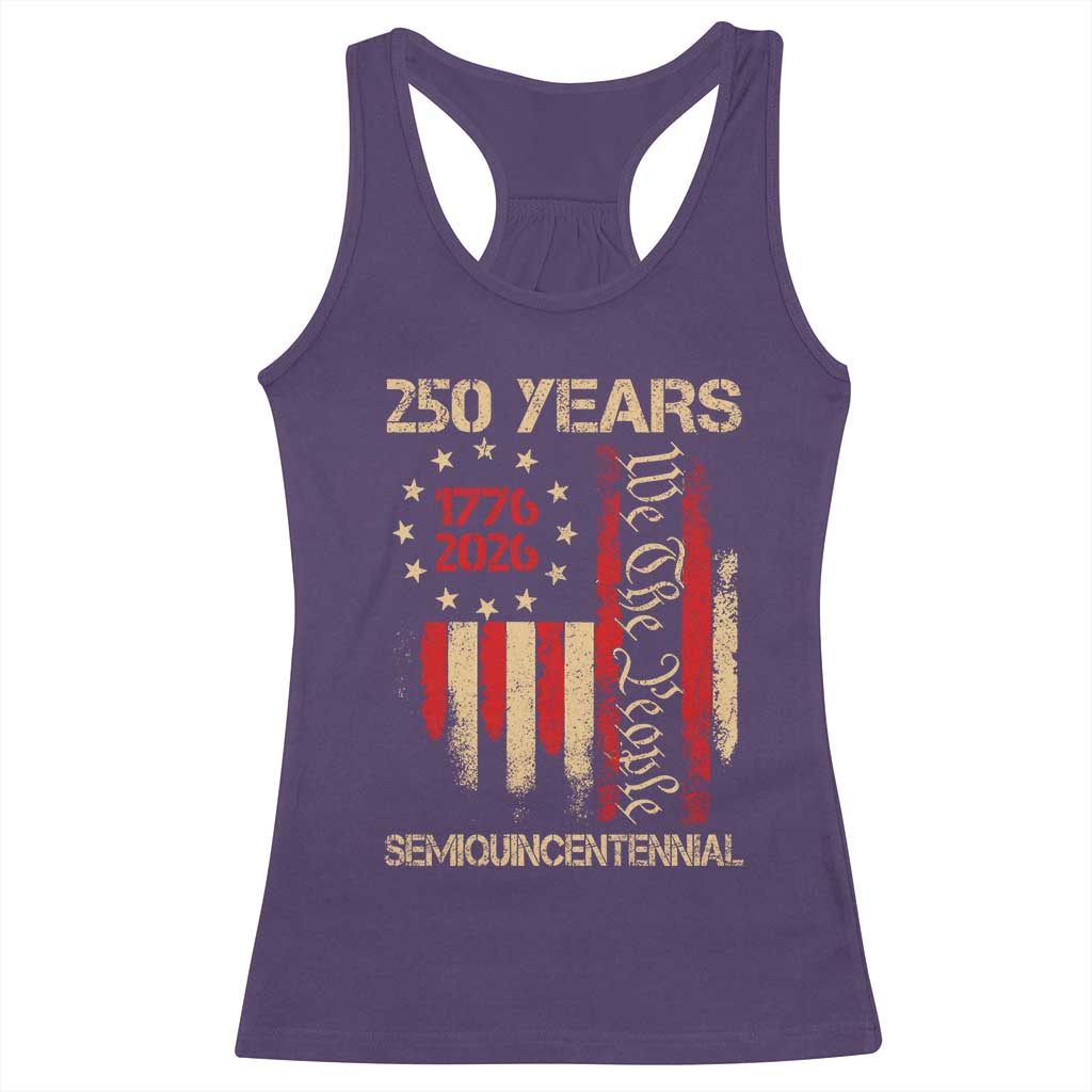 250 Years Semiquincentennial Racerback Tank Top 250th America Anniversary Independence Day