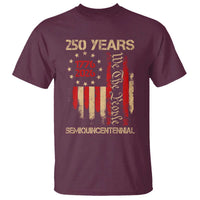 250 Years Semiquincentennial T Shirt 250th America Anniversary Independence Day
