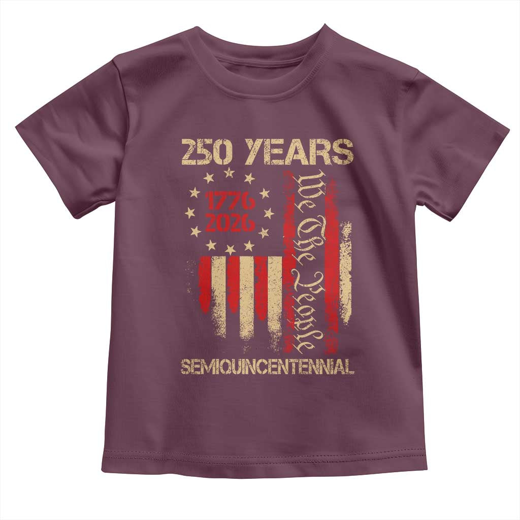 250 Years Semiquincentennial Toddler T Shirt 250th America Anniversary Independence Day
