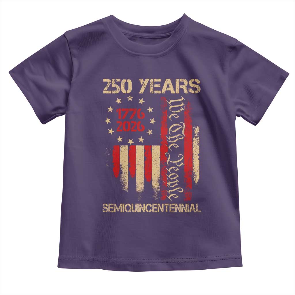 250 Years Semiquincentennial Toddler T Shirt 250th America Anniversary Independence Day