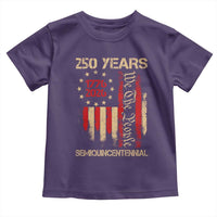 250 Years Semiquincentennial Toddler T Shirt 250th America Anniversary Independence Day