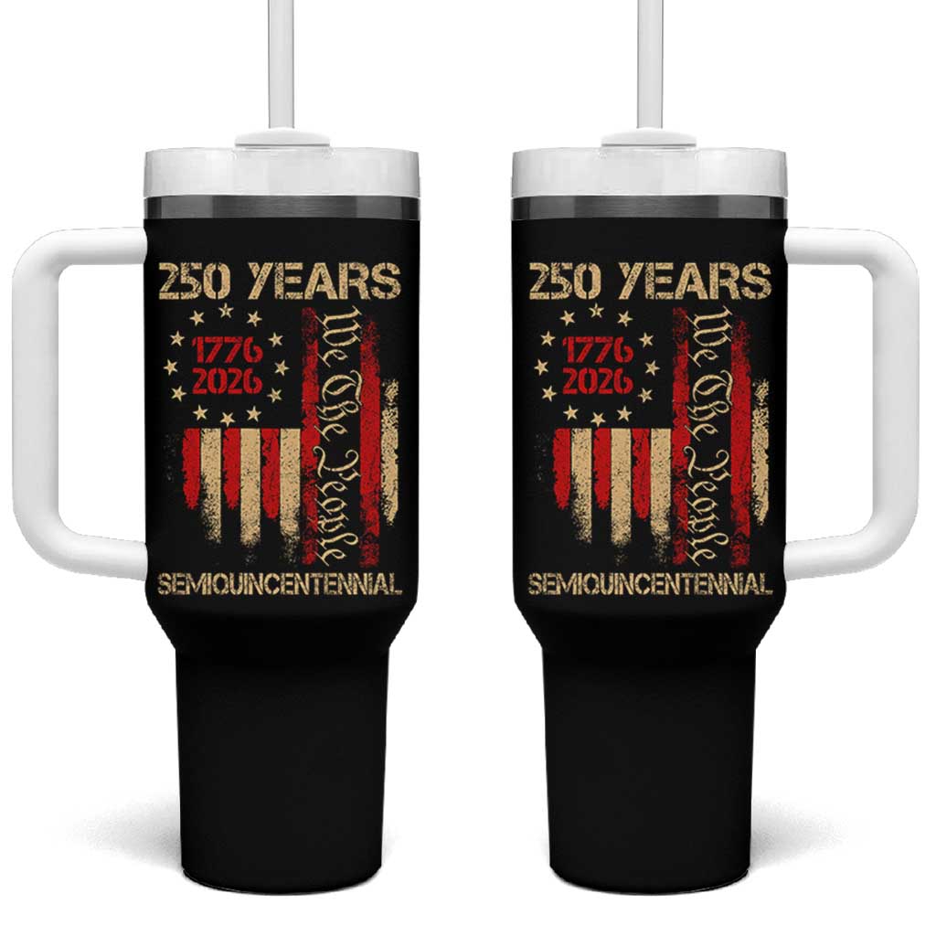 250 Years Semiquincentennial Tumbler With Handle 250th America Anniversary Independence Day
