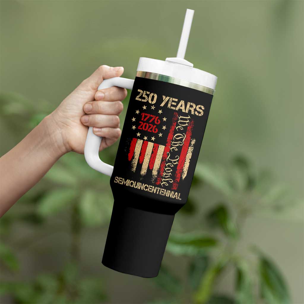 250 Years Semiquincentennial Tumbler With Handle 250th America Anniversary Independence Day