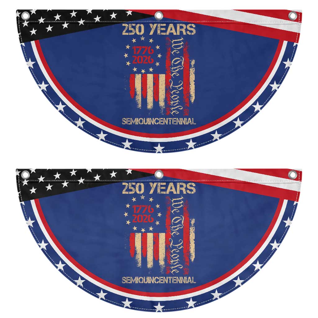 250 Years Semiquincentennial Patriotic Fan Flag 250th America Anniversary Independence Day