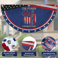 250 Years Semiquincentennial Patriotic Fan Flag 250th America Anniversary Independence Day