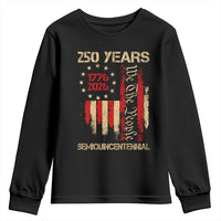 250 Years Semiquincentennial Youth Sweatshirt 250th America Anniversary Independence Day