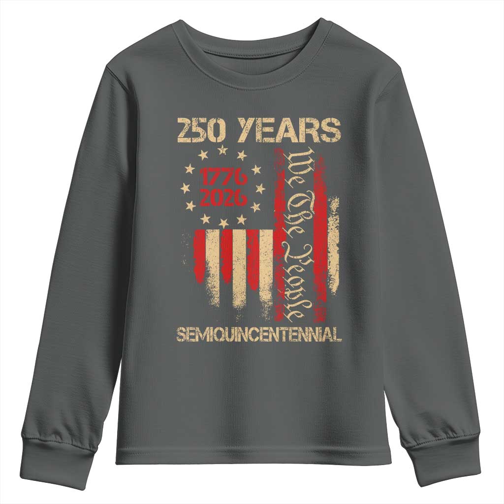 250 Years Semiquincentennial Youth Sweatshirt 250th America Anniversary Independence Day