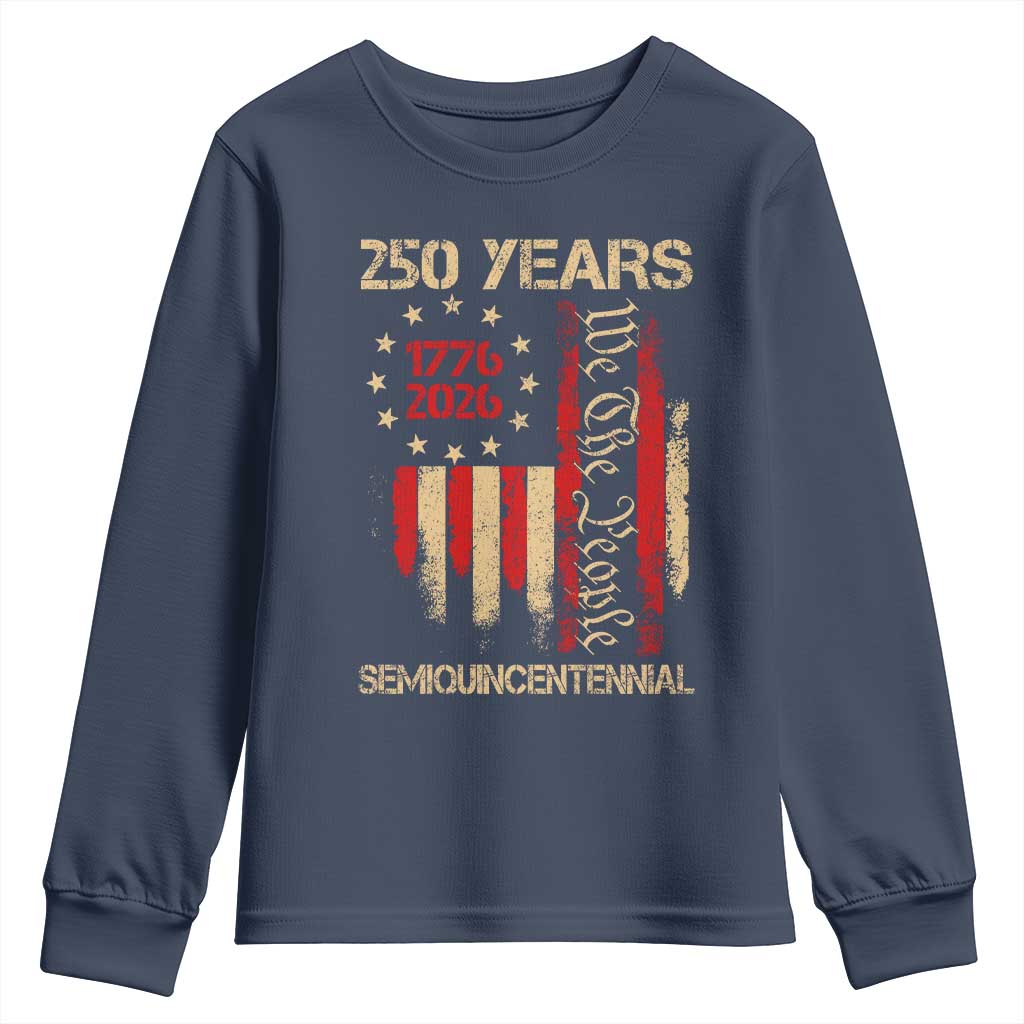 250 Years Semiquincentennial Youth Sweatshirt 250th America Anniversary Independence Day