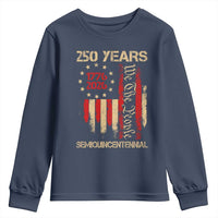 250 Years Semiquincentennial Youth Sweatshirt 250th America Anniversary Independence Day