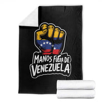 Manos Fuera De Venezuela Throw Blanket Venezuelan Flag - Wonder Print Shop