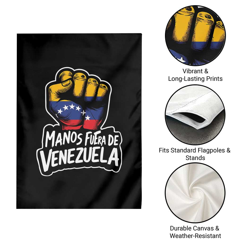 Manos Fuera De Venezuela Garden Flag Venezuelan Flag - Wonder Print Shop