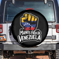 Manos Fuera De Venezuela Spare Tire Cover Venezuelan Flag - Wonder Print Shop