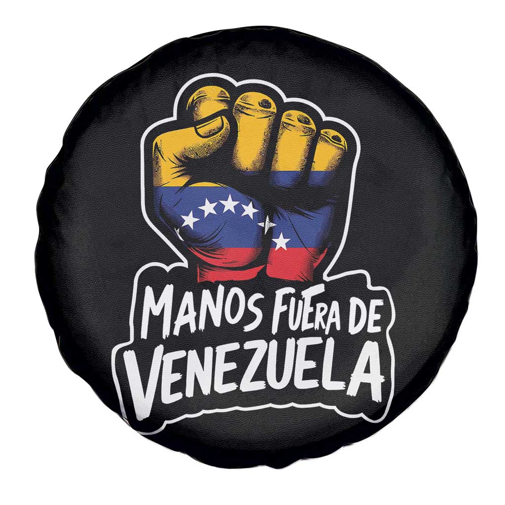 Manos Fuera De Venezuela Spare Tire Cover Venezuelan Flag - Wonder Print Shop