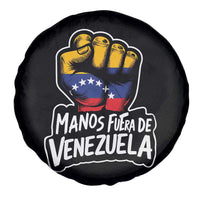 Manos Fuera De Venezuela Spare Tire Cover Venezuelan Flag - Wonder Print Shop