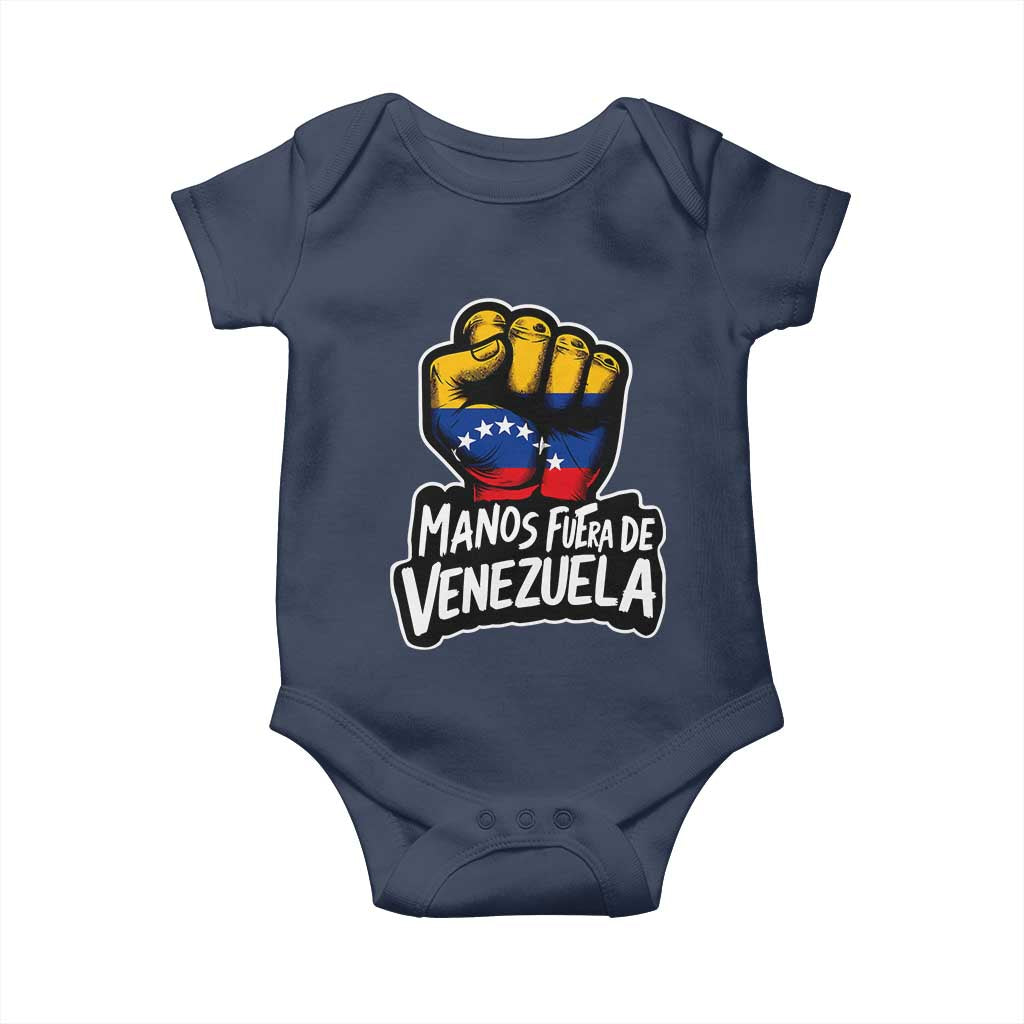 Manos Fuera De Venezuela Baby Onesie Venezuelan Flag - Wonder Print Shop