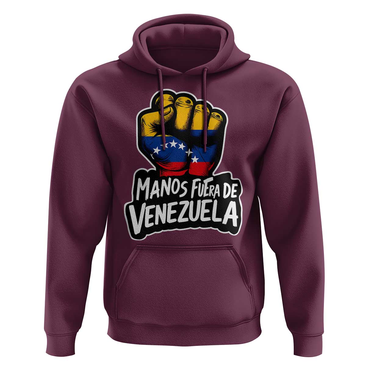 Manos Fuera De Venezuela Hoodie Venezuelan Flag - Wonder Print Shop