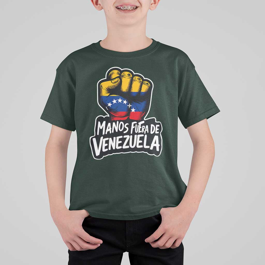 Manos Fuera De Venezuela T Shirt For Kid Venezuelan Flag - Wonder Print Shop