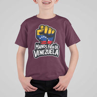 Manos Fuera De Venezuela T Shirt For Kid Venezuelan Flag - Wonder Print Shop