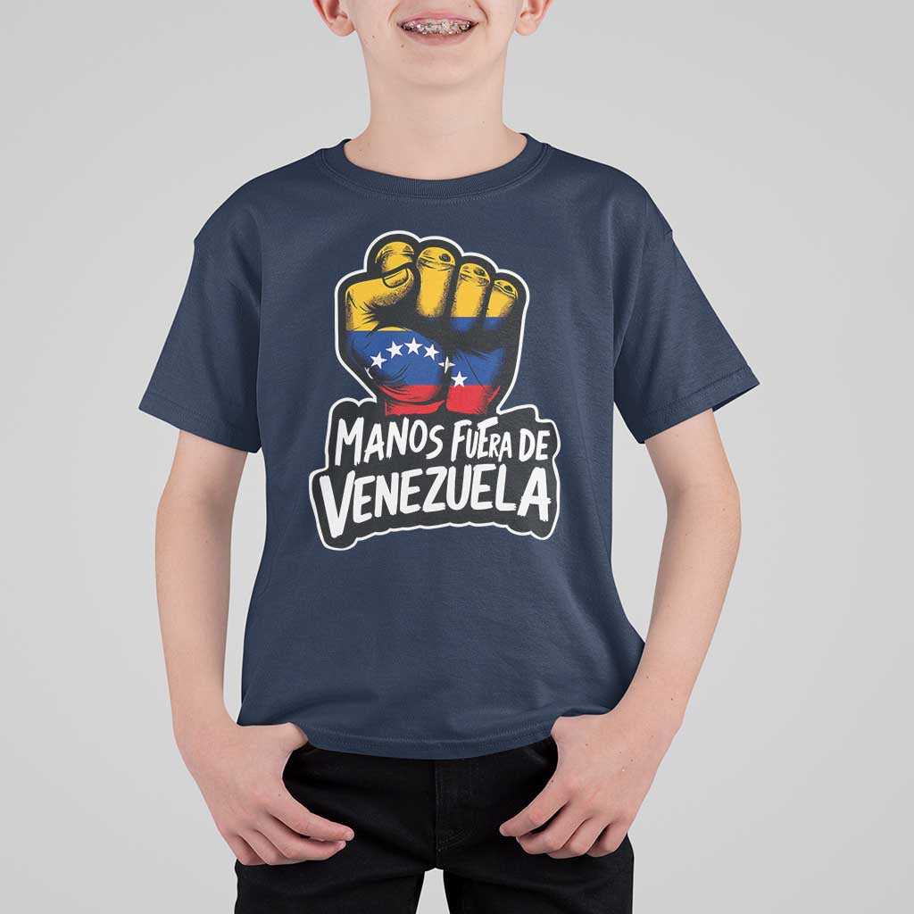 Manos Fuera De Venezuela T Shirt For Kid Venezuelan Flag - Wonder Print Shop