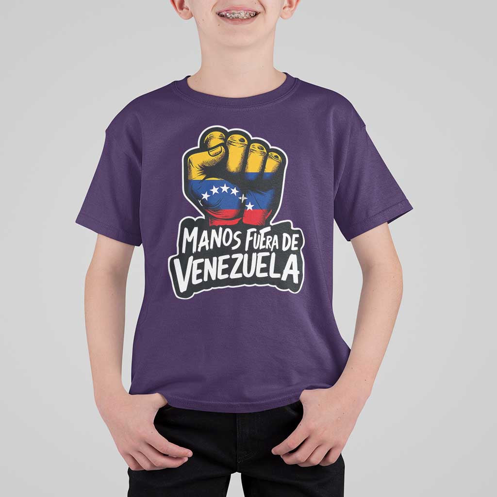 Manos Fuera De Venezuela T Shirt For Kid Venezuelan Flag - Wonder Print Shop