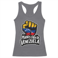 Manos Fuera De Venezuela Racerback Tank Top Venezuelan Flag - Wonder Print Shop