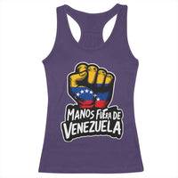 Manos Fuera De Venezuela Racerback Tank Top Venezuelan Flag - Wonder Print Shop