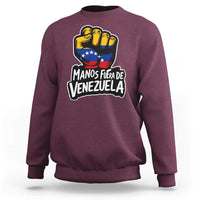 Manos Fuera De Venezuela Sweatshirt Venezuelan Flag - Wonder Print Shop