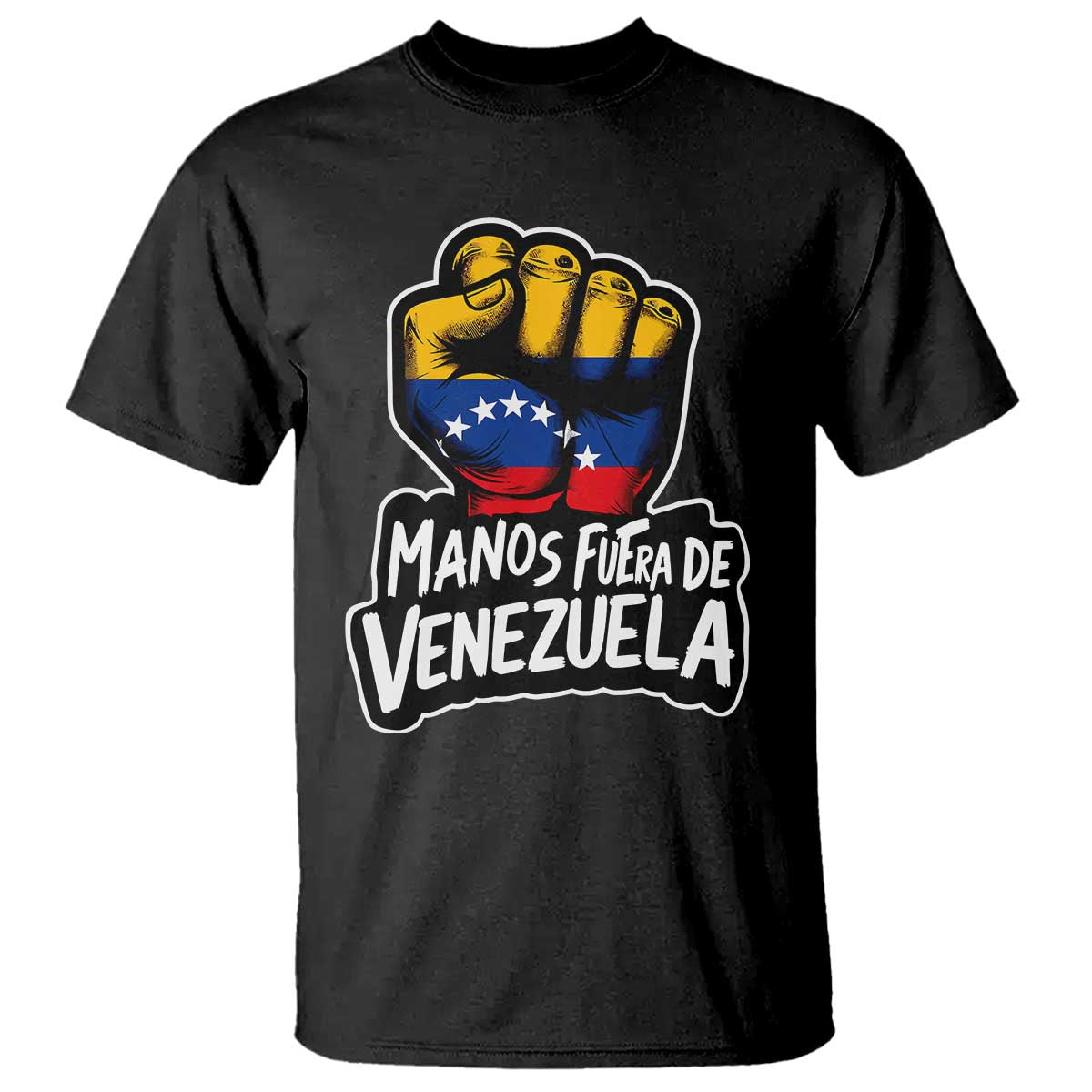 Manos Fuera De Venezuela T Shirt Venezuelan Flag - Wonder Print Shop
