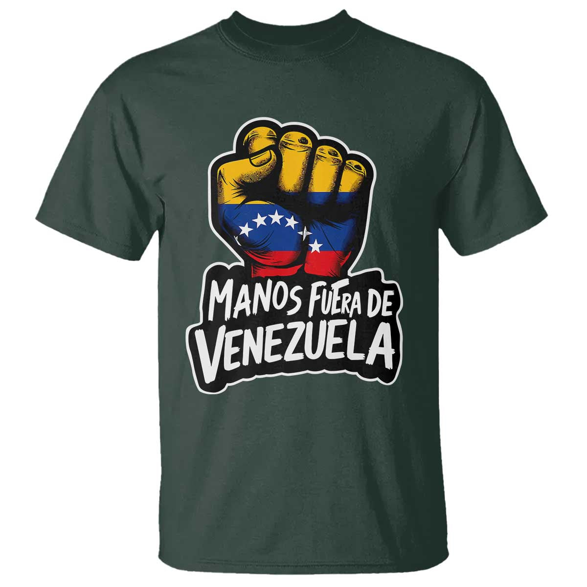 Manos Fuera De Venezuela T Shirt Venezuelan Flag - Wonder Print Shop