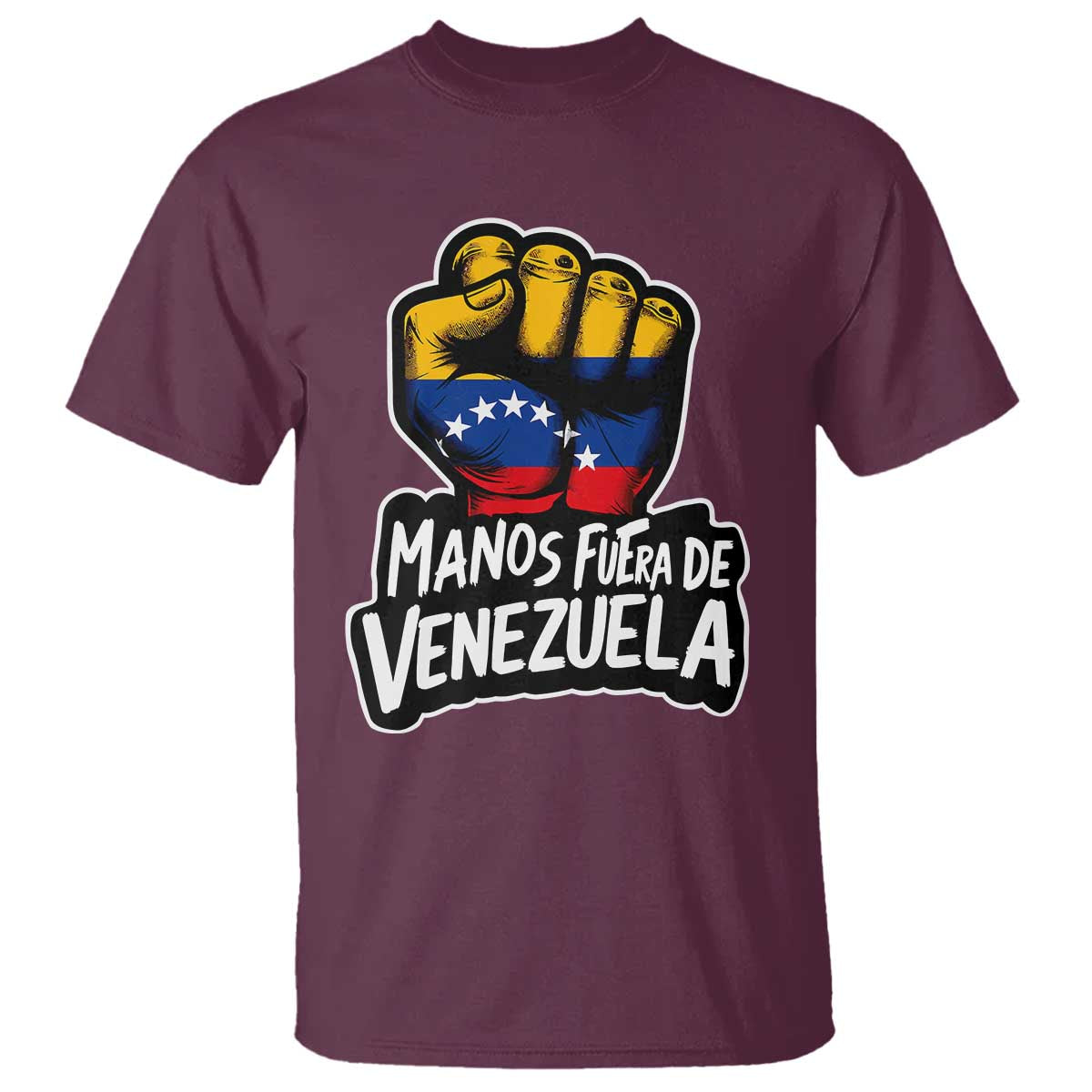 Manos Fuera De Venezuela T Shirt Venezuelan Flag - Wonder Print Shop