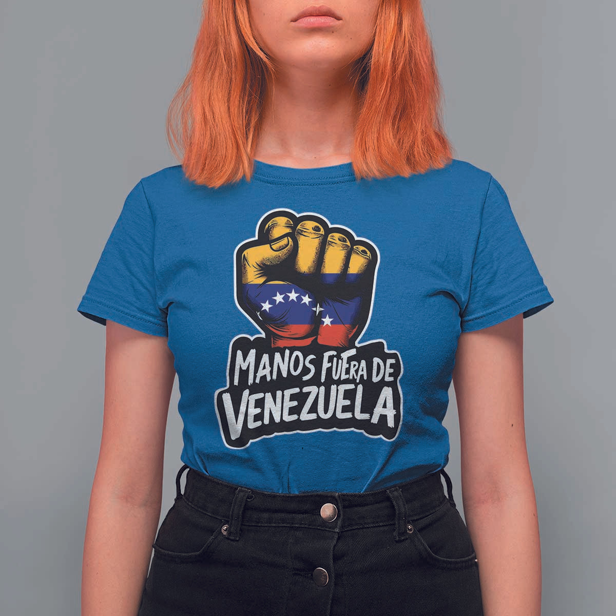 Manos Fuera De Venezuela T Shirt For Women Venezuelan Flag - Wonder Print Shop