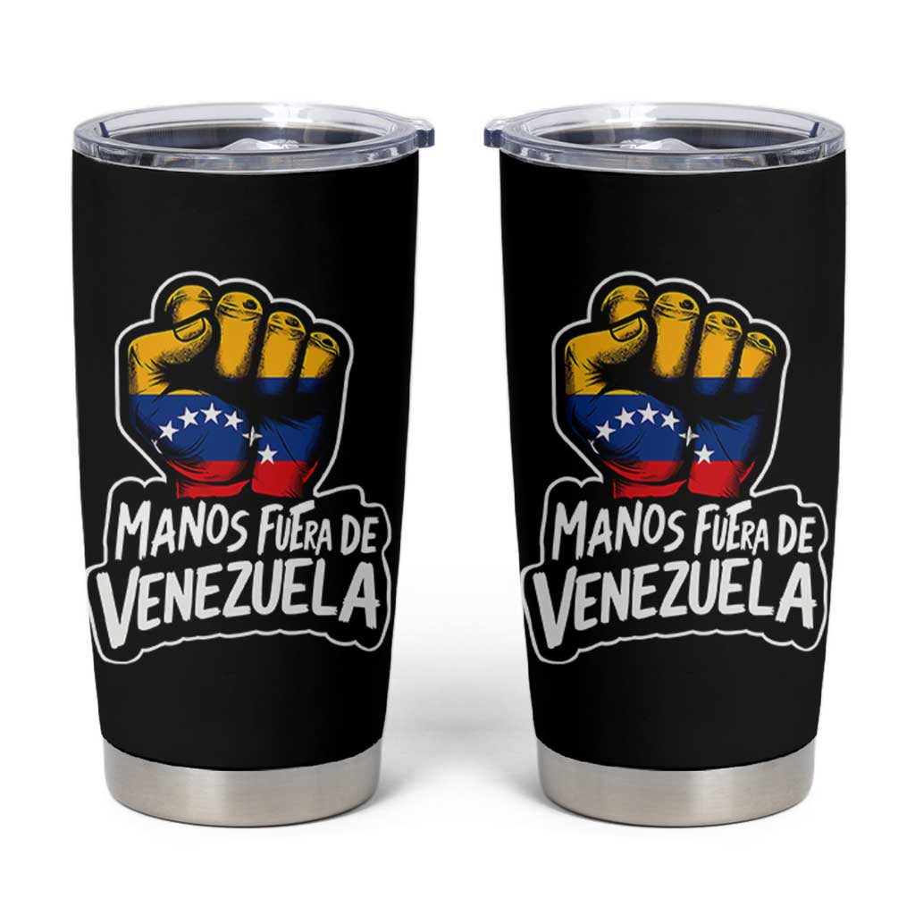 Manos Fuera De Venezuela Tumbler Cup Venezuelan Flag - Wonder Print Shop