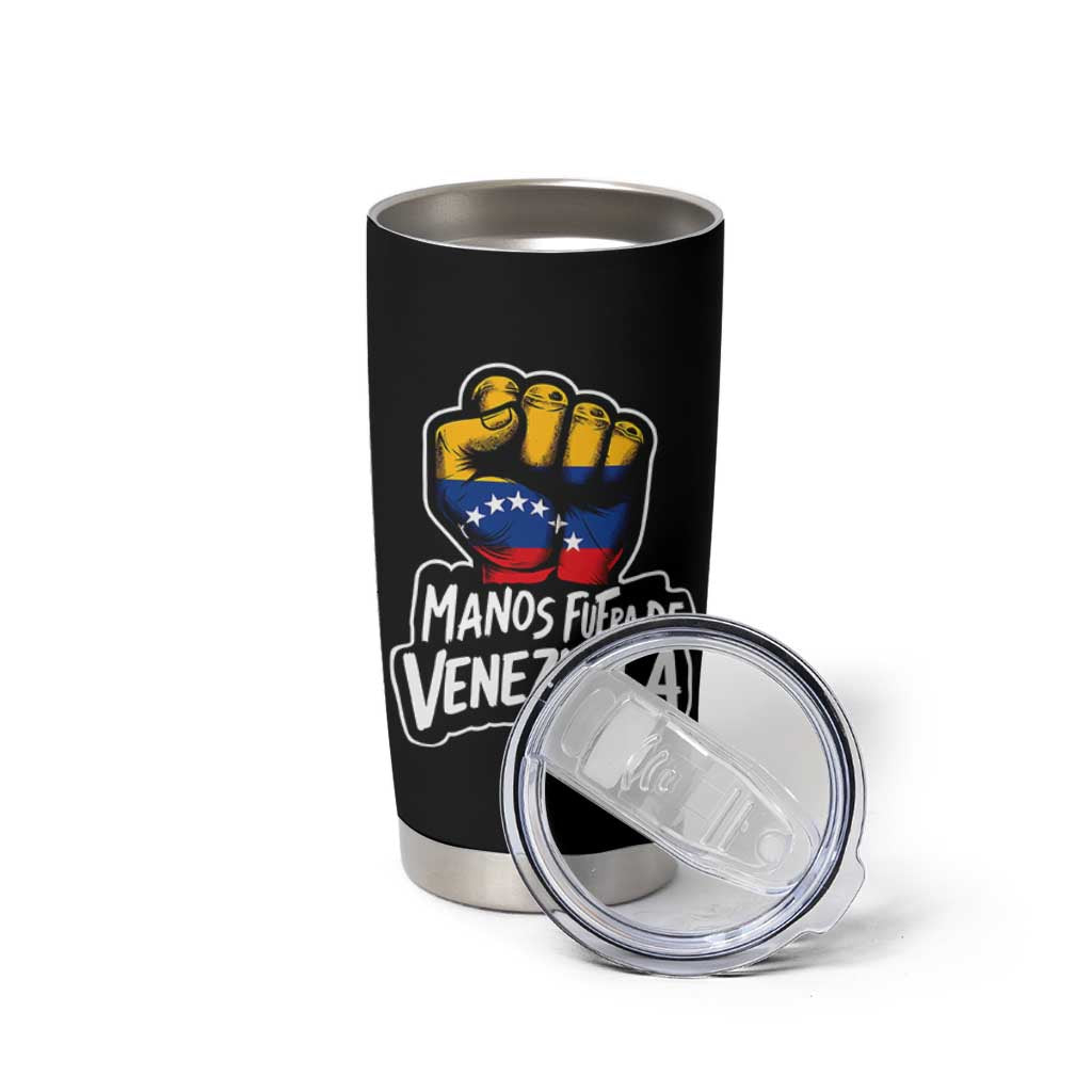 Manos Fuera De Venezuela Tumbler Cup Venezuelan Flag - Wonder Print Shop
