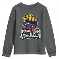 Manos Fuera De Venezuela Youth Sweatshirt Venezuelan Flag - Wonder Print Shop