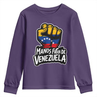 Manos Fuera De Venezuela Youth Sweatshirt Venezuelan Flag - Wonder Print Shop