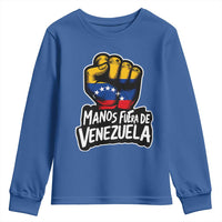 Manos Fuera De Venezuela Youth Sweatshirt Venezuelan Flag - Wonder Print Shop