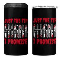 Funny Halloween Just The Tip I Promise 4 in 1 Can Cooler Tumbler Horror Movie Knives - Wonder Print Shop