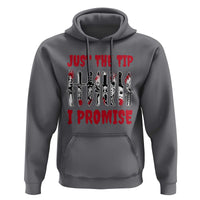 Funny Halloween Just The Tip I Promise Hoodie Horror Movie Knives - Wonder Print Shop
