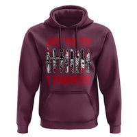 Funny Halloween Just The Tip I Promise Hoodie Horror Movie Knives - Wonder Print Shop