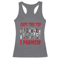 Funny Halloween Just The Tip I Promise Racerback Tank Top Horror Movie Knives - Wonder Print Shop