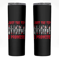 Funny Halloween Just The Tip I Promise Skinny Tumbler Horror Movie Knives - Wonder Print Shop