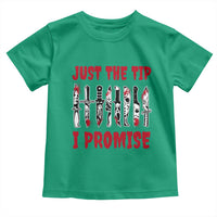 Funny Halloween Just The Tip I Promise Toddler T Shirt Horror Movie Knives - Wonder Print Shop