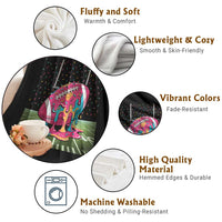 American Football Sprinkles Ice Cream Drip Field Goal Throw Blanket - Wonder Print Shop