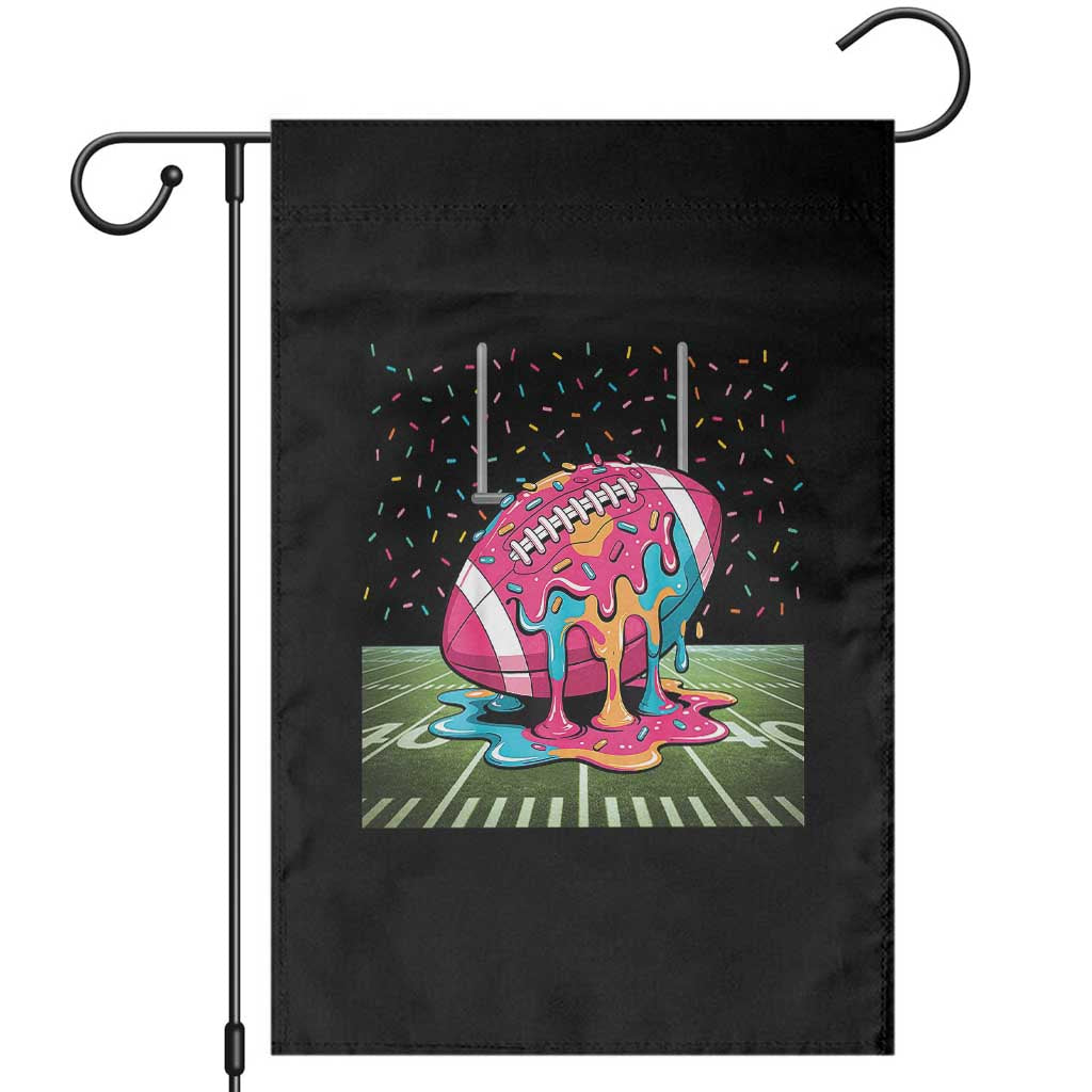 American Football Sprinkles Ice Cream Drip Field Goal Garden Flag - Wonder Print Shop