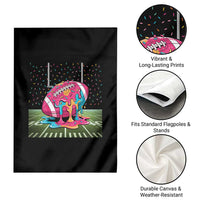 American Football Sprinkles Ice Cream Drip Field Goal Garden Flag - Wonder Print Shop