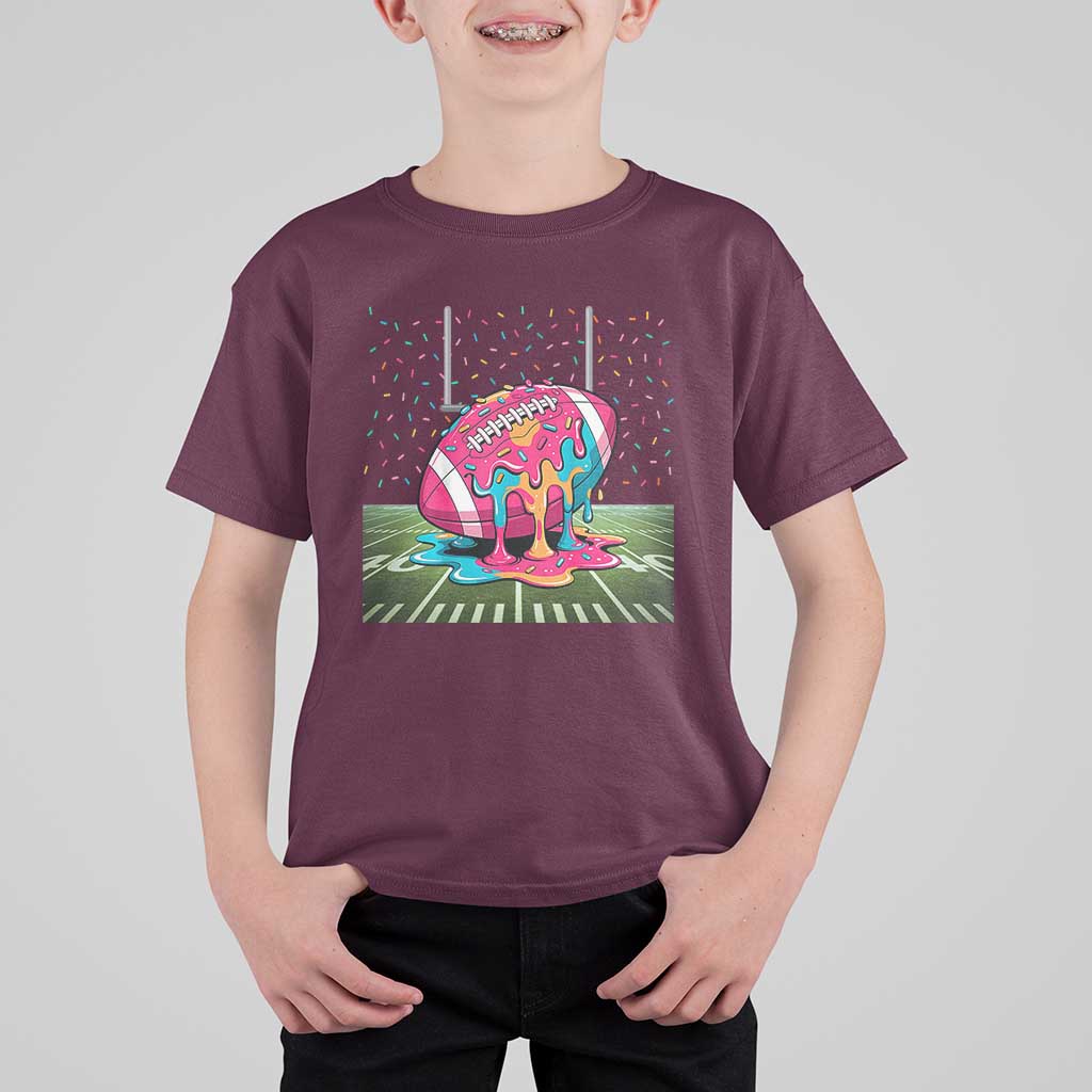 American Football Sprinkles Ice Cream Drip Field Goal T Shirt For Kid - Wonder Print Shop