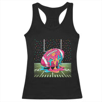 American Football Sprinkles Ice Cream Drip Field Goal Racerback Tank Top - Wonder Print Shop