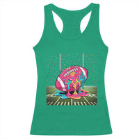American Football Sprinkles Ice Cream Drip Field Goal Racerback Tank Top - Wonder Print Shop